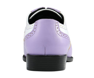 Bolano Elwyn lavender dress shoes back