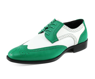 Bolano Elwyn green and white dress shoes main