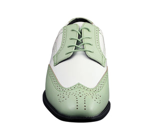 Bolano Elwyn mint green dress shoes​ front