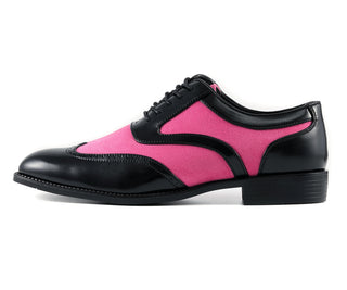 Sio Brighton fuchsia oxford shoes side