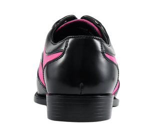 Sio Brighton fuchsia oxford shoes back