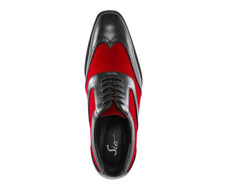 Sio Brighton red oxford shoes top