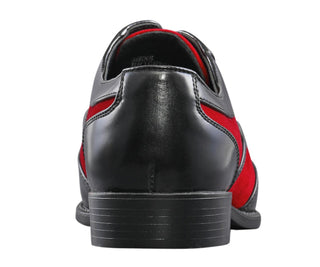 Sio Brighton red oxford shoes back