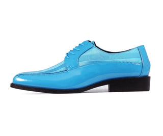 Viotti 179 turquoise dress shoes side