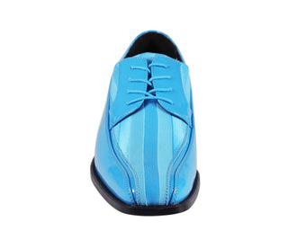 Viotti 179 turquoise dress shoes front