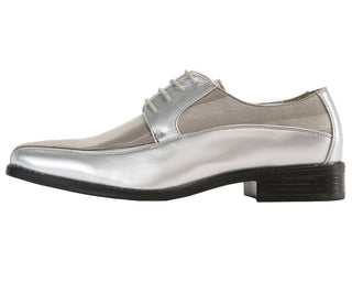 mens silver dress shoes