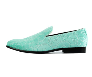 Amali Bryant mint smoking slippers side