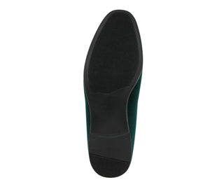 Amali Antonio green velvet loafers​ sole