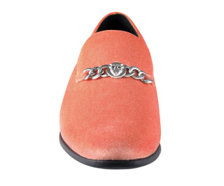 Amali Lynx orange loafers front