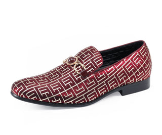 Amali Kazimar burgundy loafers main