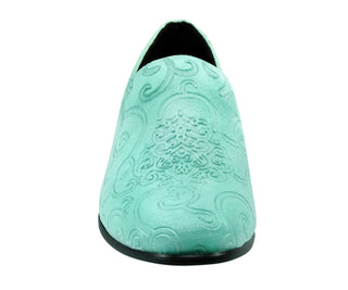 Amali Bryant mint smoking slippers front