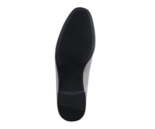 Amali Antonio grey velvet loafers sole