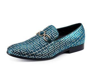 Amali Kazimar teal loafers​ main