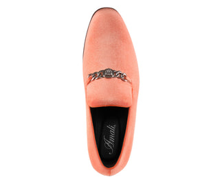 Amali Lynx orange loafers top