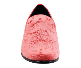 Amali Bryant coral smoking slippers front