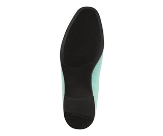 Amali Antonio mint velvet loafers sole