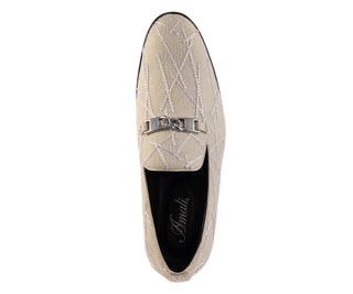 Amali Bower champagne loafers top