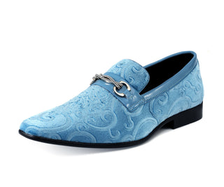 Amali Throne sky blue velvet dress shoes main