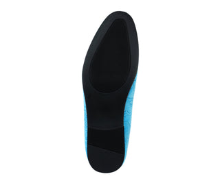 Amali Bryant pool blue smoking slippers sole