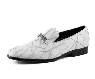 Amali Bower silver loafers main