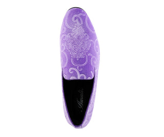 Amali Bryant lavender smoking slippers top