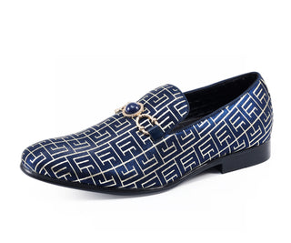 Amali Kazimar navy blue dress loafers main