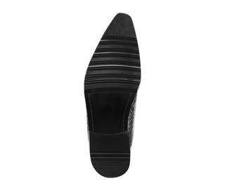 Amali Norman black pointed loafers​ sole