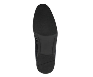 Amali Ivano black and royal loafers sole