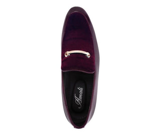 Amali Andrew burgundy dress loafers top