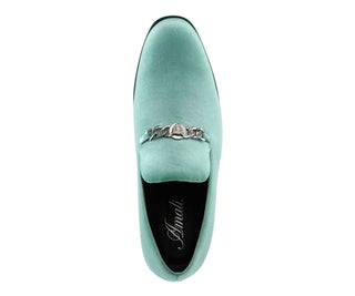 Amali Lynx mint green mens loafers top