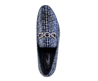 Amali Kazimar navy blue dress loafers top