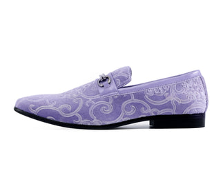 Amali Throne lavender loafers side