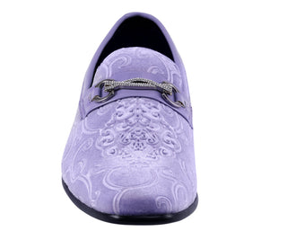 Amali Throne lavender loafers front