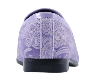 Amali Throne lavender loafers back