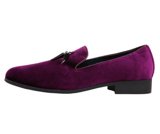 men's velvet smoking slippers