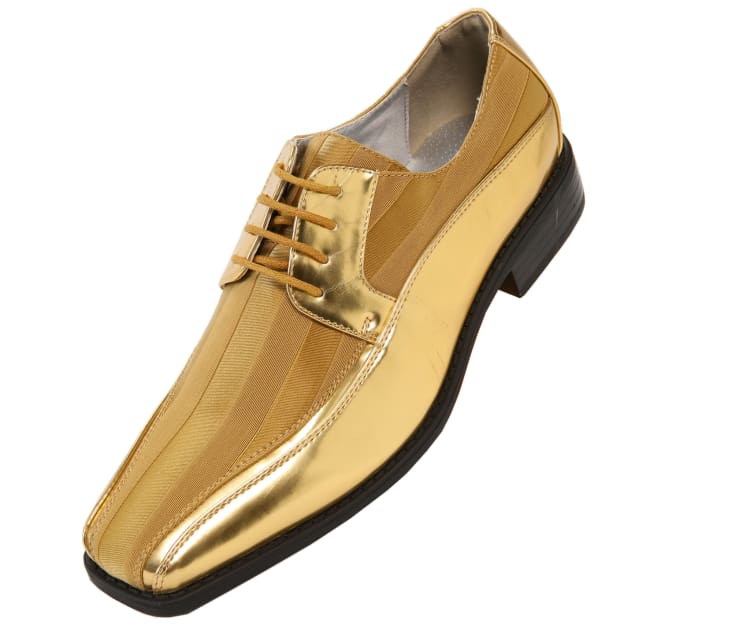 Mens Gold Dress Shoes | Bold Derby | Just Men’s Shoes – Just Men's Shoes